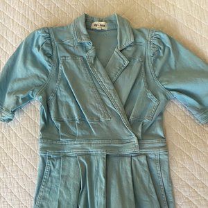 Day + Moon Small Light Blue Denim Romper